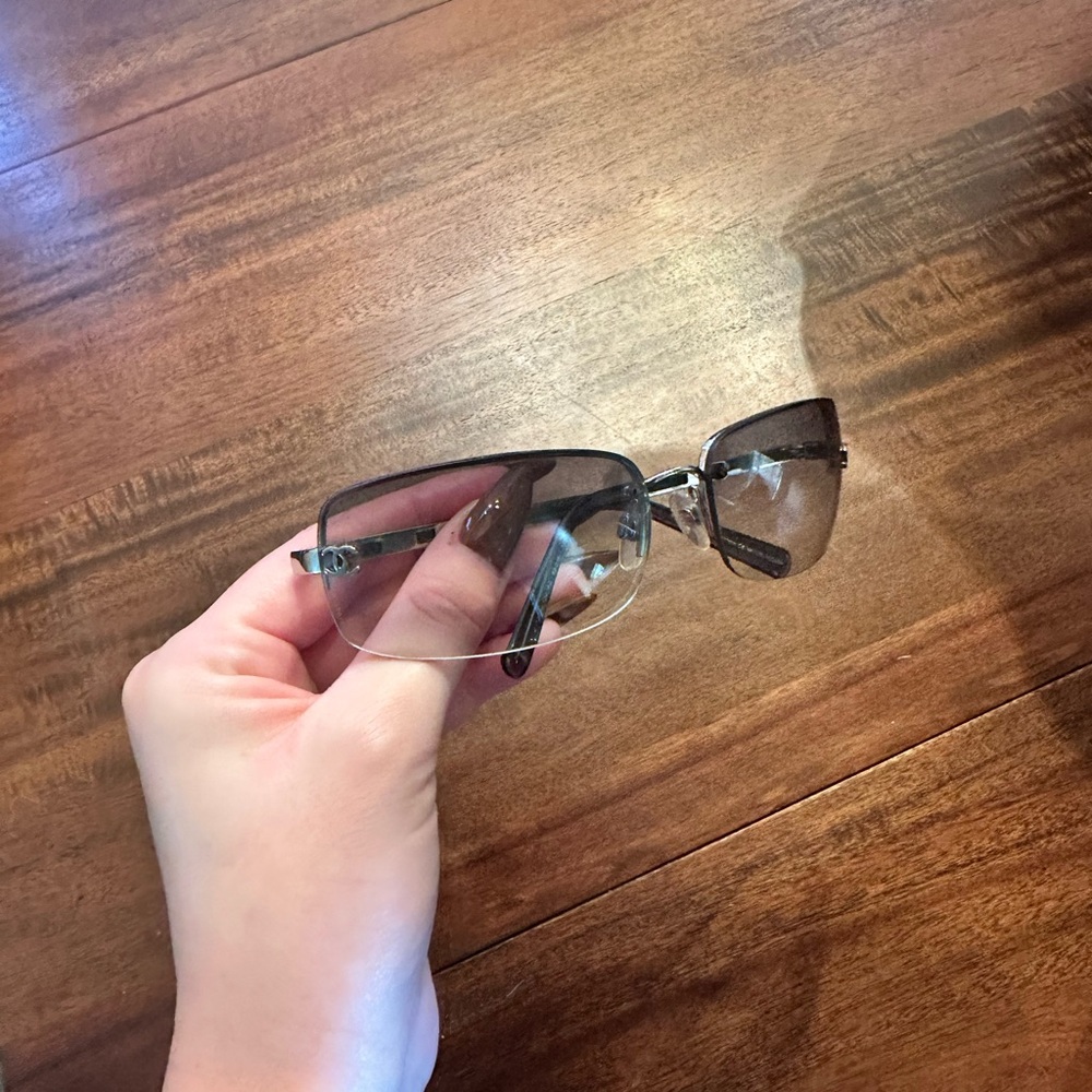Chanel Vintage Rimless Sunglasses